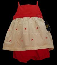 Osh Kosh B'gosh 2pc CHICKEN ROOSTER Dress Set Sz 12mo